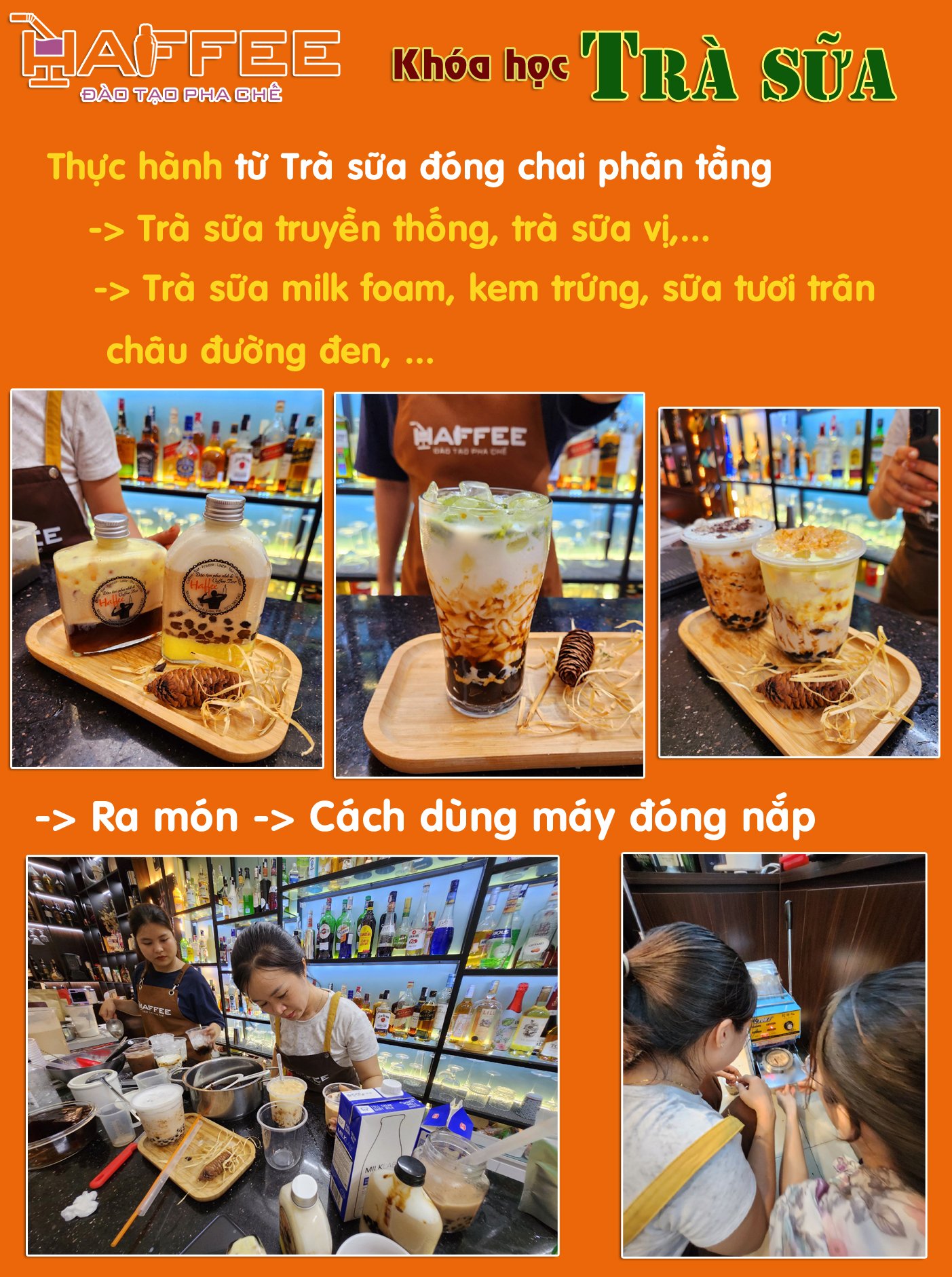 Mất bao lâu để học làm trà sữa truyền thống, hiện đại - Ngay buổi đầu tiên đã được dạy