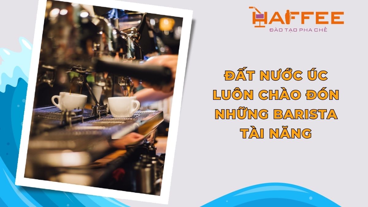 Thị trường barista tại Úc đầy tiềm năng cho du học sinh