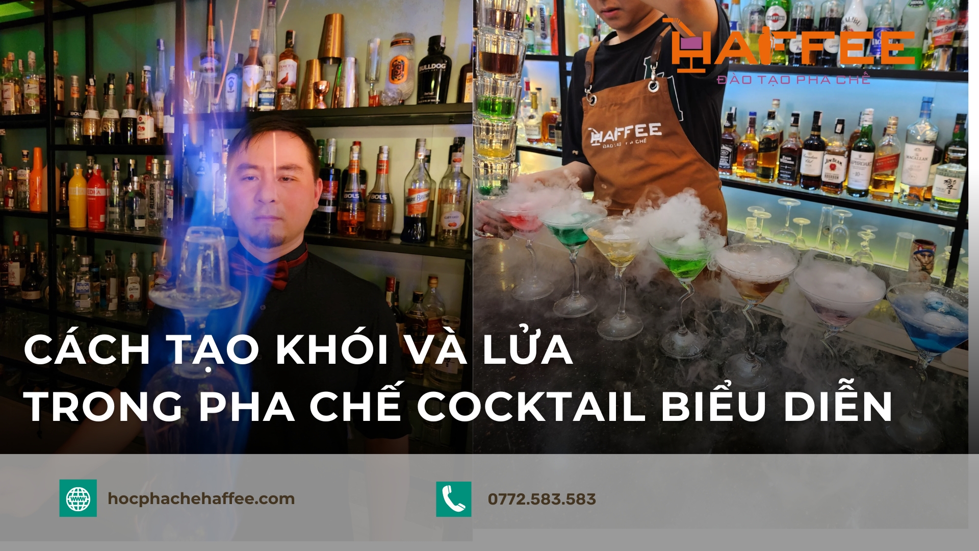 Cách tạo khói lửa cocktail