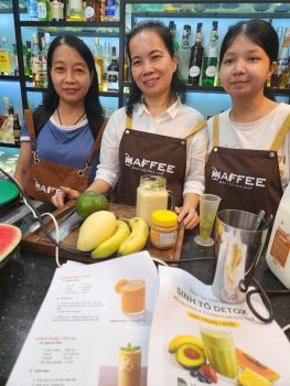 Khóa học Sinh tố Detox Haffee – dành cho ai yêu sống khỏe, muốn pha chế chuẩn vị và ứng dụng thực tế ngay.