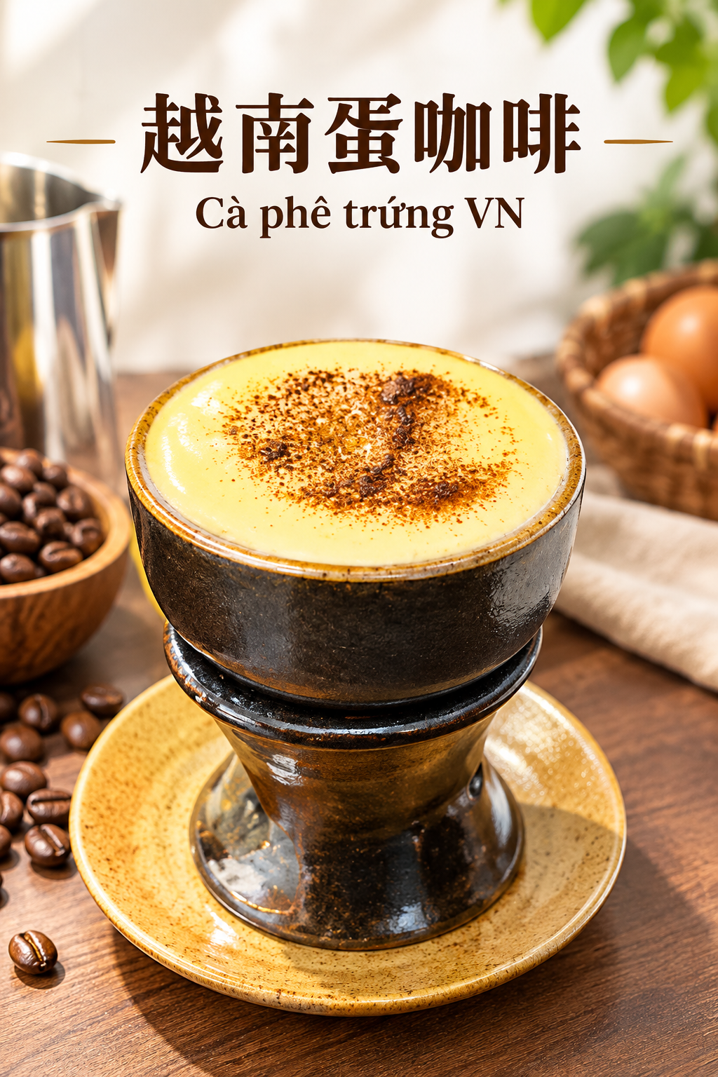 Cà phê trứng Việt Nam ấm áp