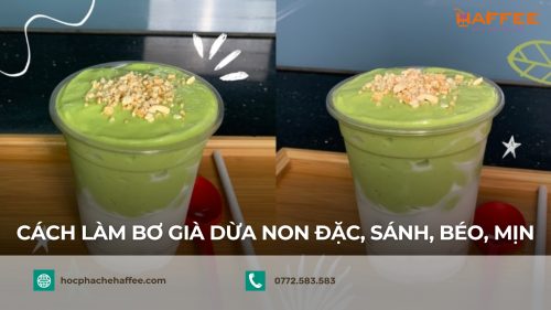 bơ già dừa non