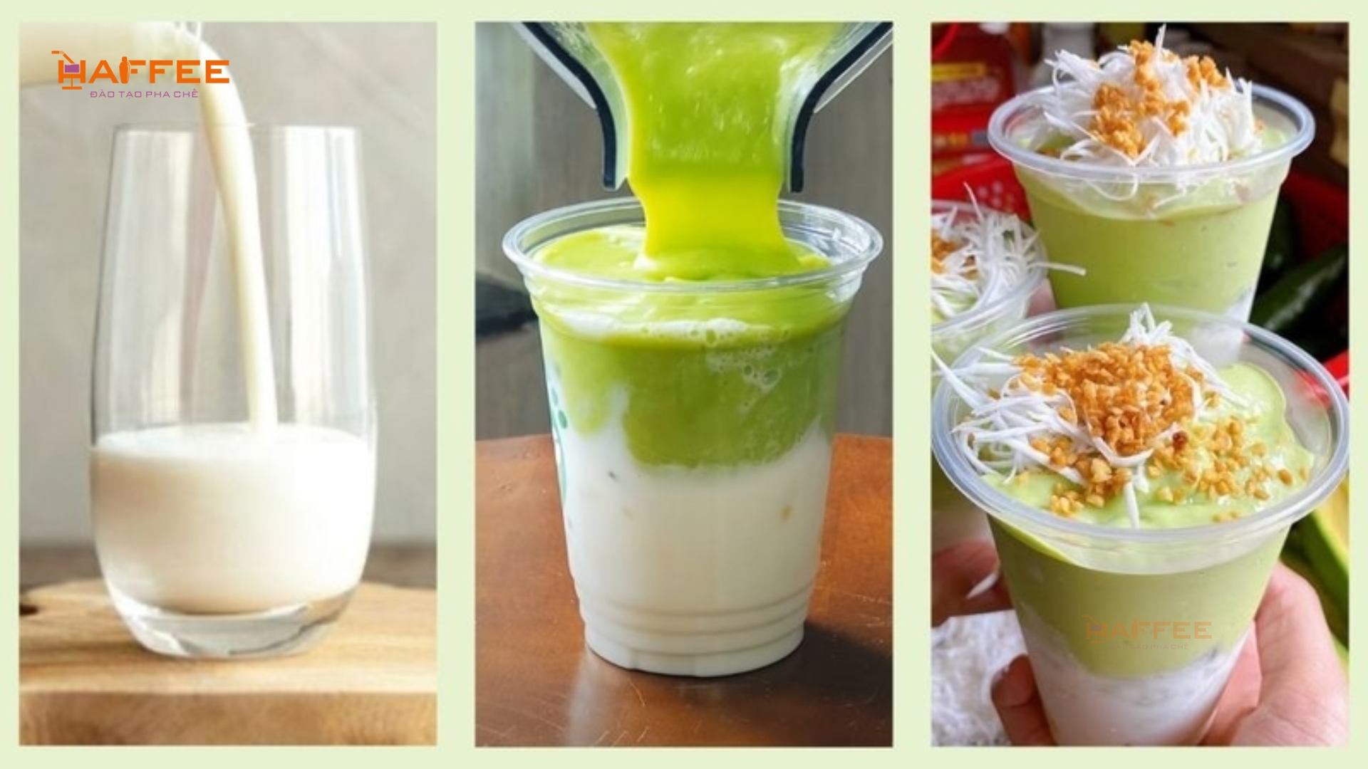 Hướng dẫn từng bước cách xay sinh tố bơ sánh mịn kết hợp lớp cốt dừa thơm béo hoàn hảo