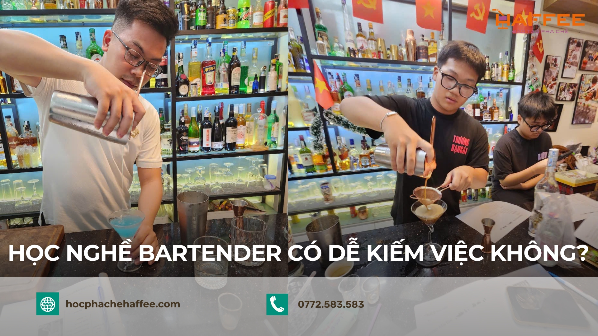 học nghề bartender